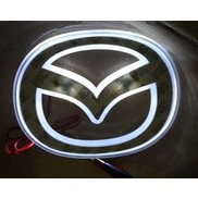 Эмблема светодиодная Mazda 6 (белый)